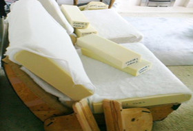 Polyfibre dacron foam cushion