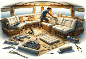 Reupholstering boat seats